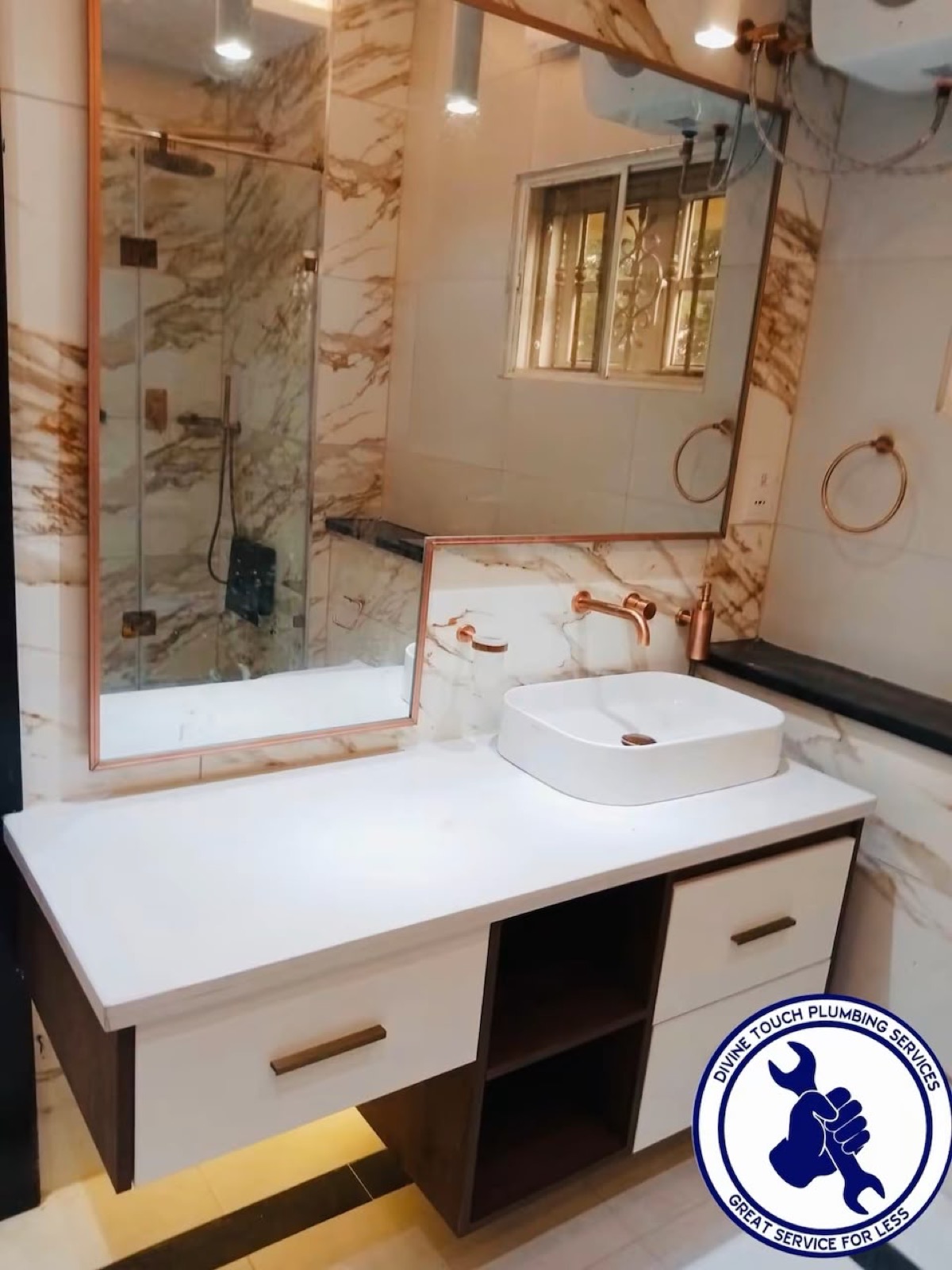 Finished bathroom